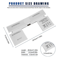 ASUNCELL 7,5V 51Wh G3HTA024H Baterie pro notebooky Microsoft Surface Book 1st (model 1703,1704,1705)